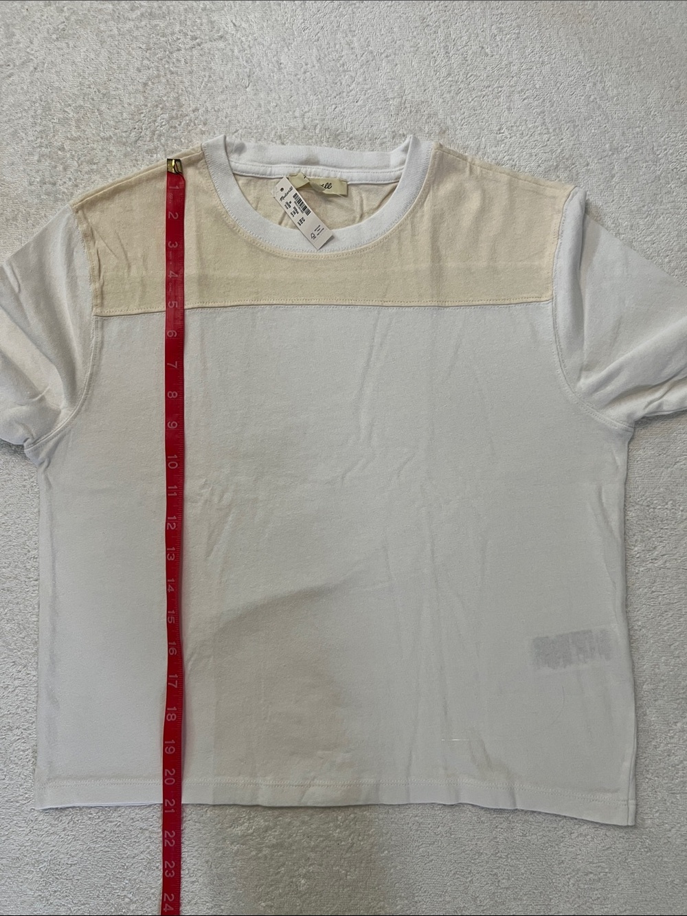 Madewell The Relaxed Varsity Tee in Vintage Jersey, Varsity Tee, M - Picture 6 of 8